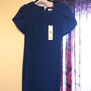 Calvin Klein emerald blue dress